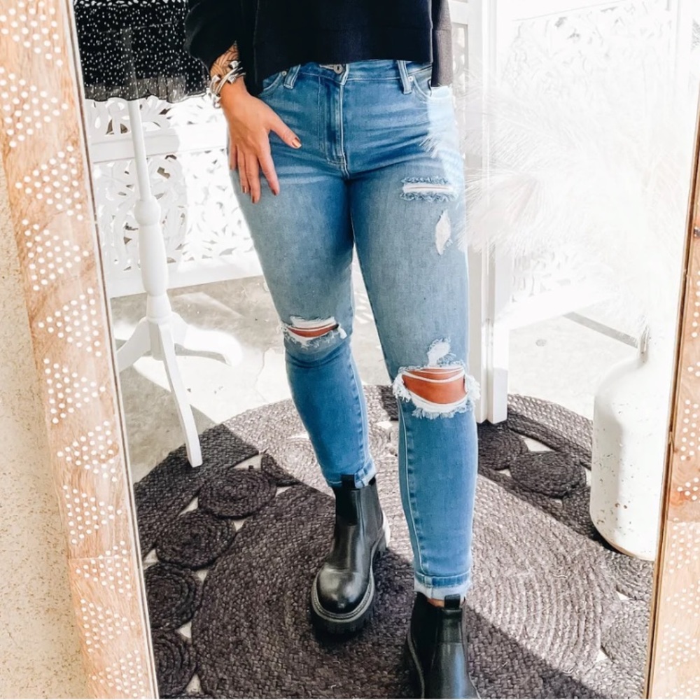 Kancan High Rise Ankle Skinny Jeans size 7 BNWT